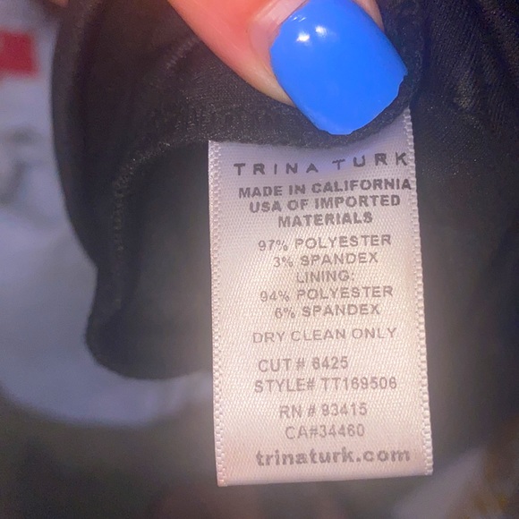 Trina Turk | Dress | Trina Turk Stage Embossed Scuba Sleeveless Halter Dress | 2 - Picture 7 of 8